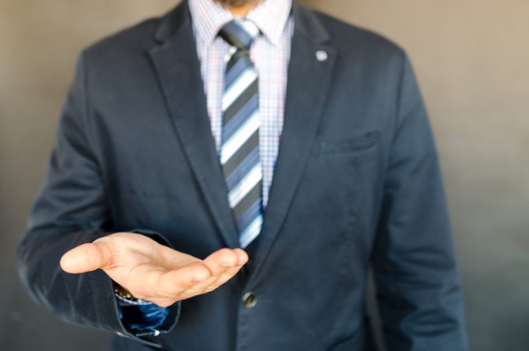 Business man in suit ready for meeting