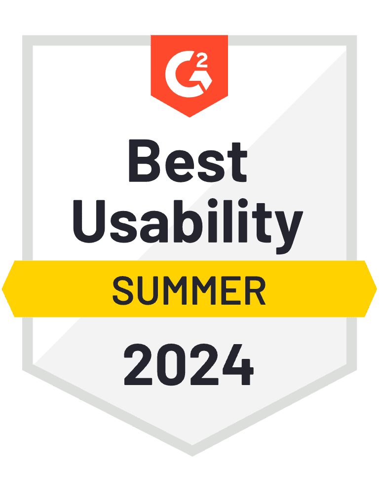 Best Usability G2 Summer 2024